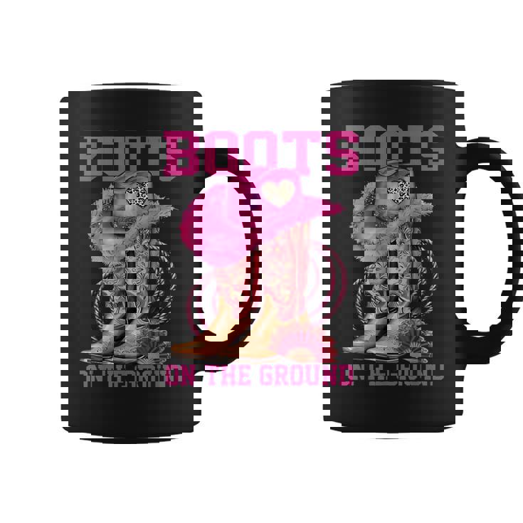 Boots On The Ground Cowgirl Linedance Boot Cowboy Western Coffee Mug