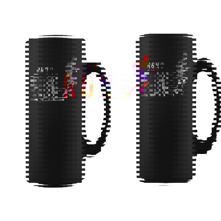 Born To Run マラソンランナー スポーツ カラフルtシャツ コーヒーマグ