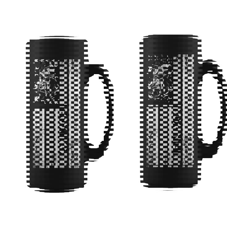 Boxerintage Boxing American Flag Boxing Distressed コーヒーマグ