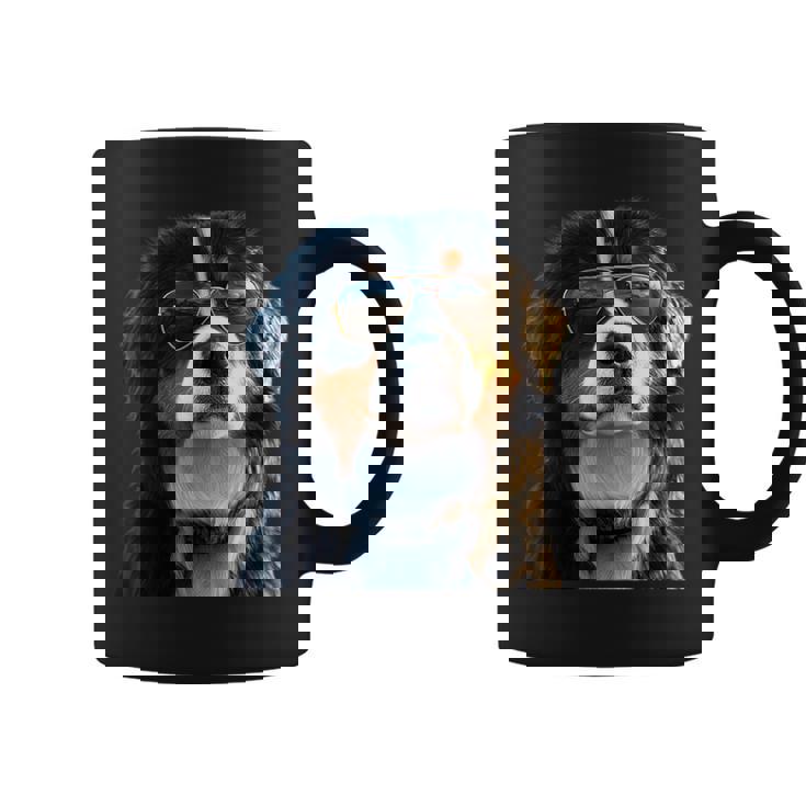 Boyero De Berna Con Gafas Deol Perro Dulce Taza de café
