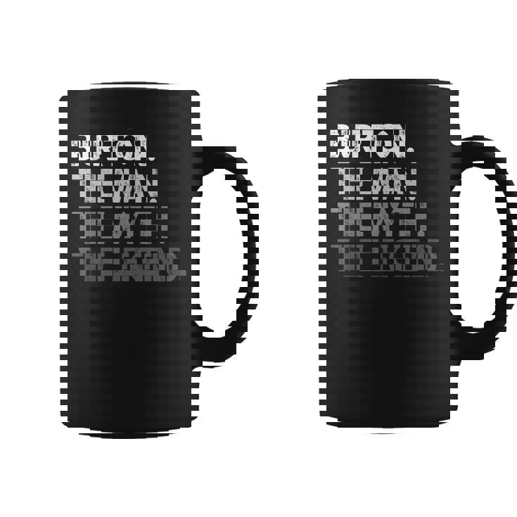 Burton -The Man Myth Legend コーヒーマグ