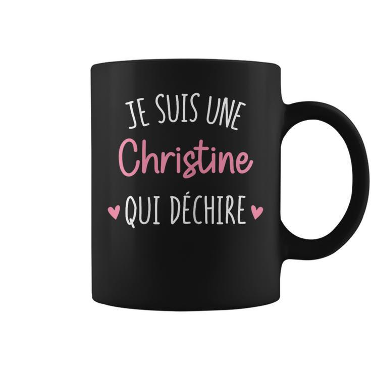 Cadeau Personnalisé Prénom Christine Qui Déchire Tasse