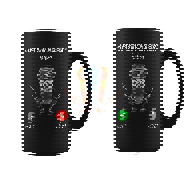 Capuchino Asesino Llamando Brainrot Italiano Brainrot Meme Taza de café