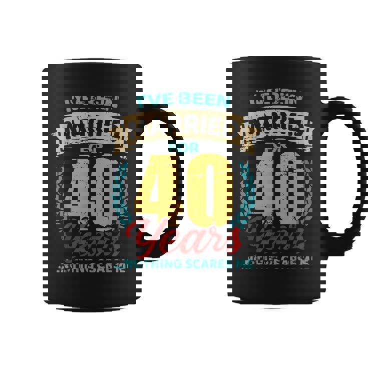 Casado Por 40 Años 40 Aniversario De Bodas Taza de café
