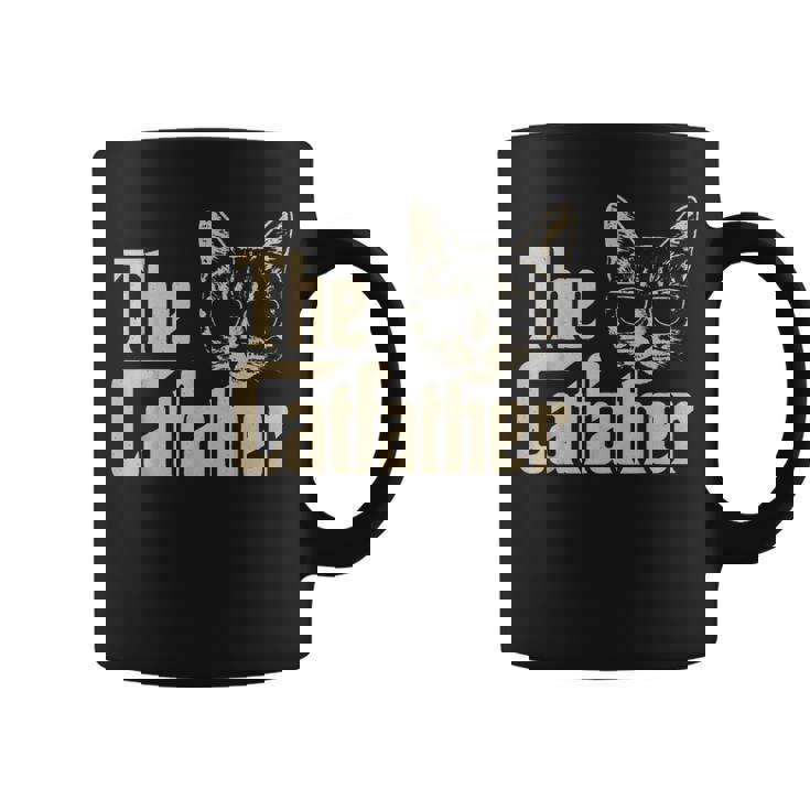 The Catfather Cat Dad Apparel Cat Lover For Men Coffee Mug