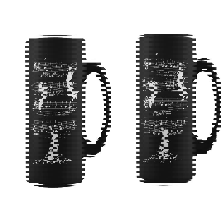 Cats Kittens ベートーヴェン第9番 交響曲 クラシック 楽譜 コーヒーマグ