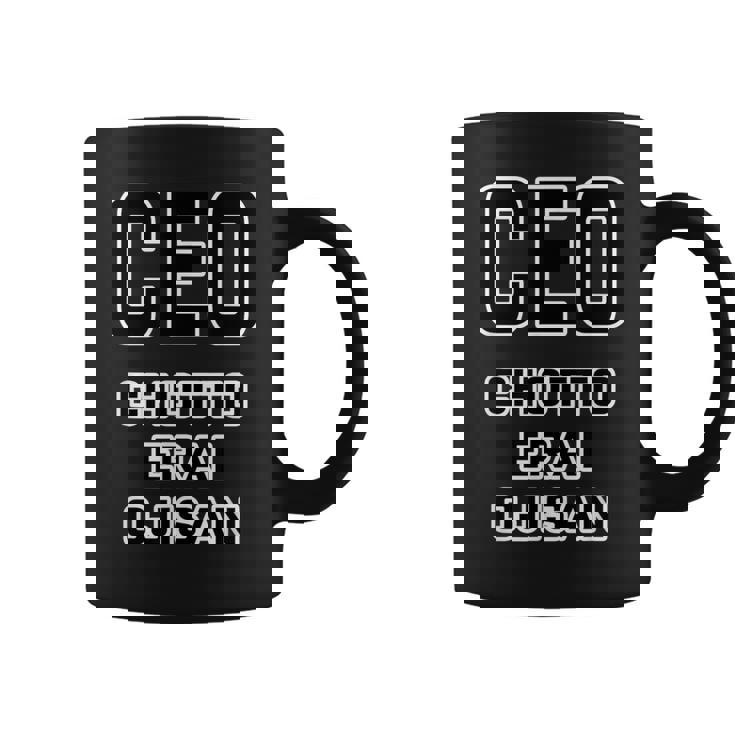 Ceo《Chotto Erai Ojisan ちょっとえらい おじさん》最高経営責任者【変なtシャツ屋さん】英語 面白い コーヒーマグ