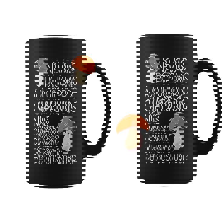 Cèpes Chasseur De Champignon Un Cueilleur De Champignons Tasse