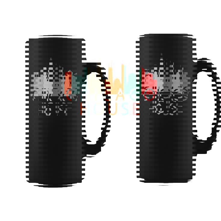 Chicago House Music レトロ ヴィンテージ シャツ ラブ シカゴ コーヒーマグ