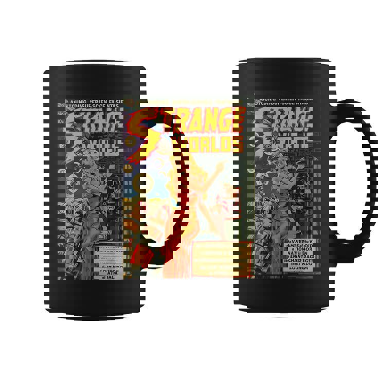 Ciencia Ficción Pin Up Chica Ciencia Ficciónintage Horror Comic Book Taza de café