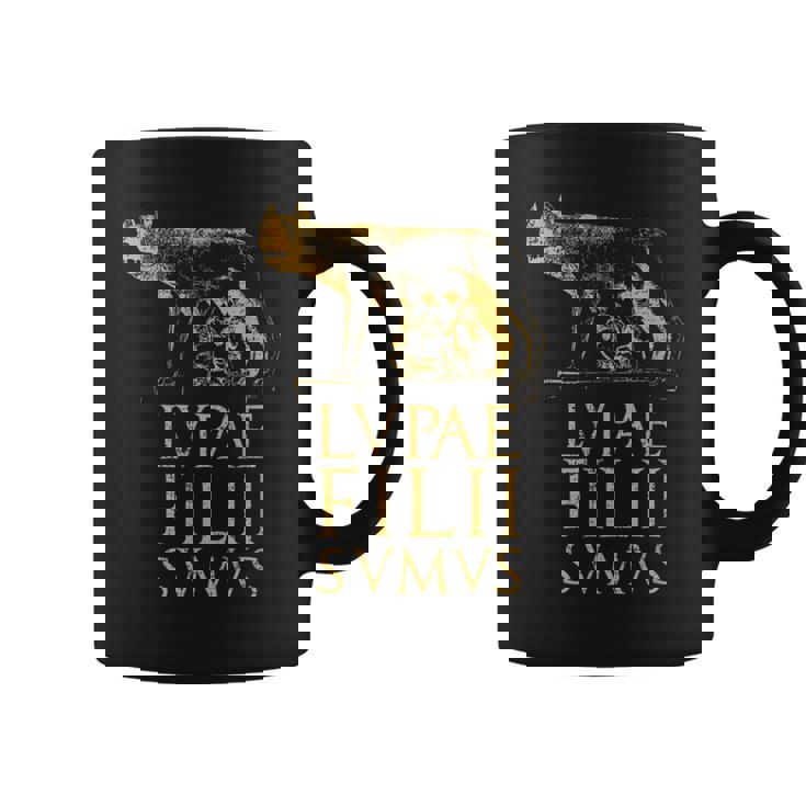 Cita Del Imperio Romano De Roma Antiguo Lobo Romano Taza de café