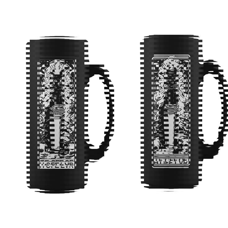 The Coffee Lover Cat ビンテージ ゴシック タロットカード コーヒーマグ