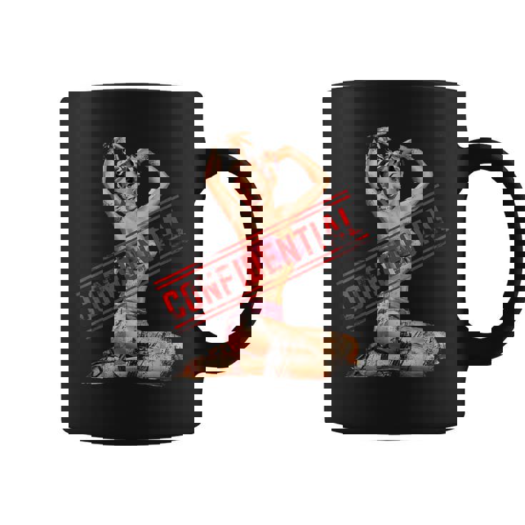 Confidential ピンナップガール コーヒーマグ