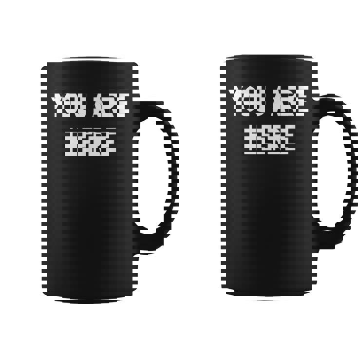 Cool You Are Here トレンディでシンプルな言葉のデザイン コーヒーマグ