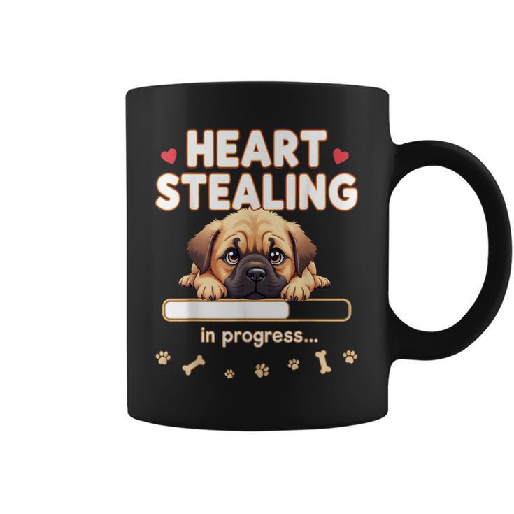 Corazón Bullmastiff Perro Divertido Regalo Bullmastiff Cachorro Taza de café