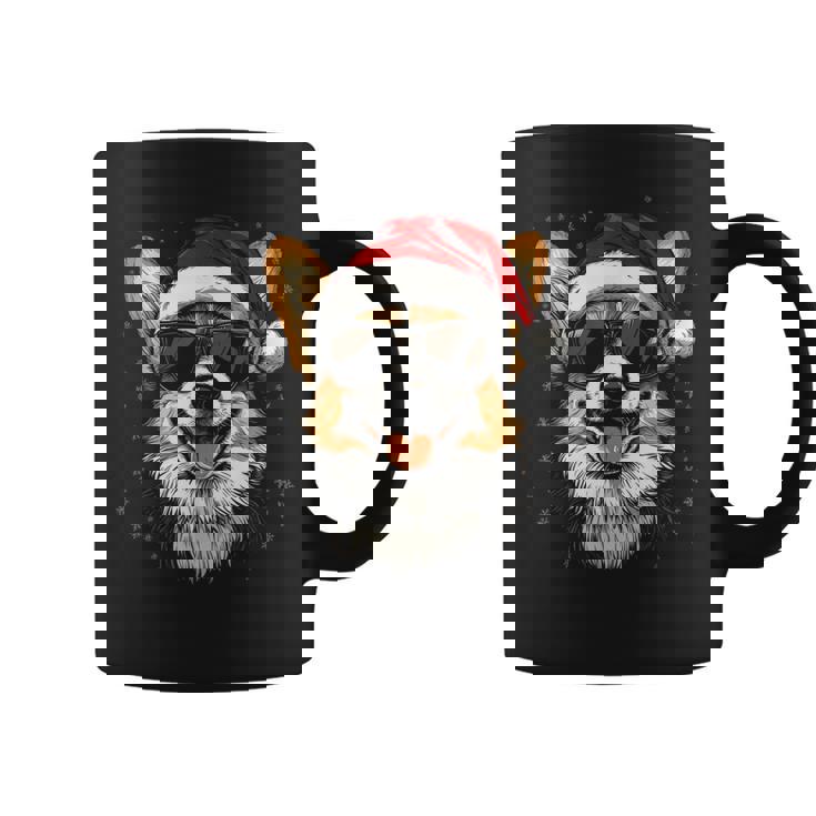 Corgi サンタハット 面白い かわいい 犬 ママ お父さん クリスマス コーヒーマグ