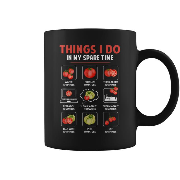 Cosas Que Hago En Mi Tiempo Libre Tomates Jardinería Amante De Las Plantas Taza de café