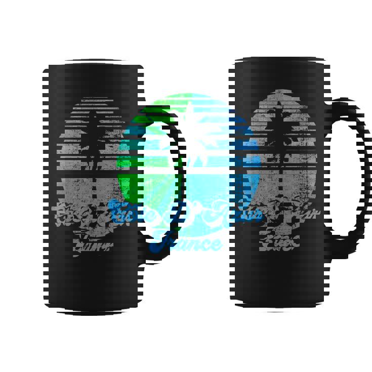 Cote D'azur Palmier Coucher Deoleil Bleuarcelle Tasse