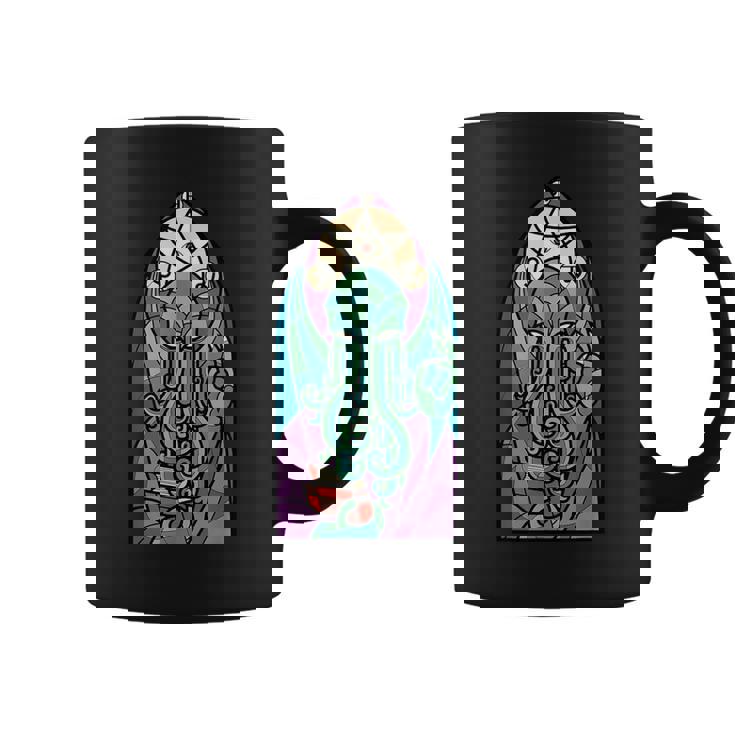 Cthulhu Iglesiaidrieras Cósmico Horror Divertido Monstruo Taza de café