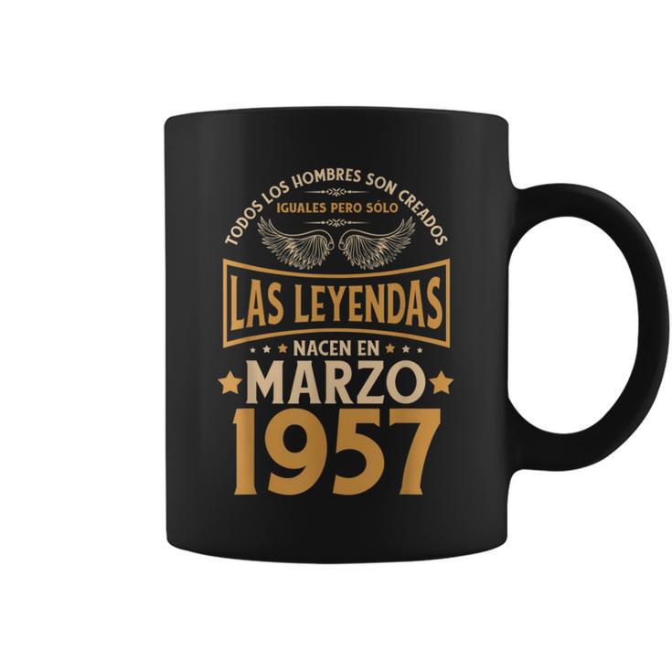Cumpleaños Hombre Regalos Las Leyendas Marzo 1957 Taza de café