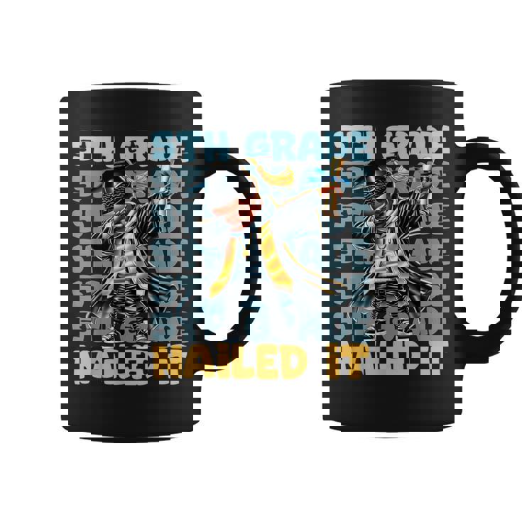 Dabbing Graduation Boy 5Th Grade Nailed It Class Of 2025 Coffee Mug