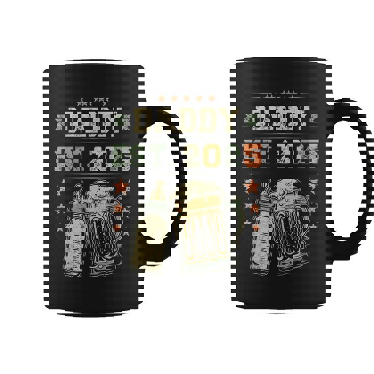 Daddy Est 2025 年のパパ 初めての父の日 新しい父親 若い父親 コーヒーマグ