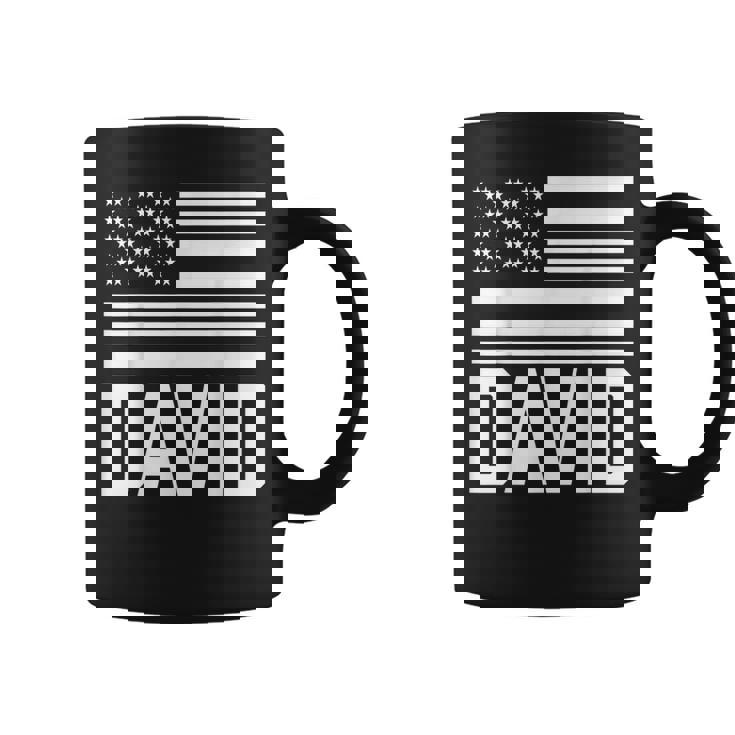David Nombre Forename Cumpleaños Personalizado Estados Unidos Taza de café