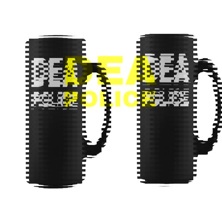 Dea Police Drug Enforcement Administration フロントとバック コーヒーマグ