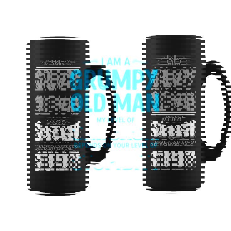 Dearcasmo Con Texto En Inglés I Am A Grumpy Old Manarcasm Texto En Inglés Taza de café