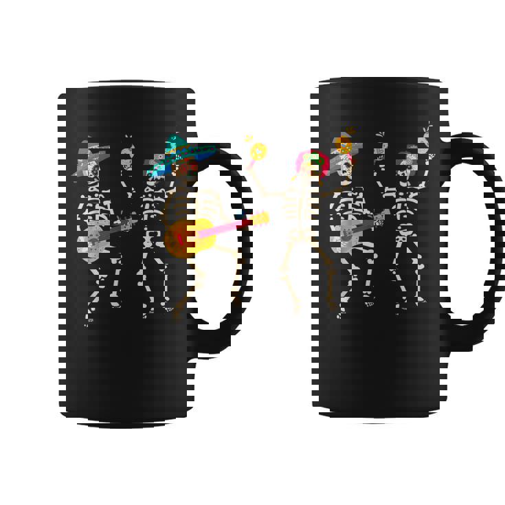 Dia De Los Muertos スケルトン ダンシング スカル 死者の日 コーヒーマグ