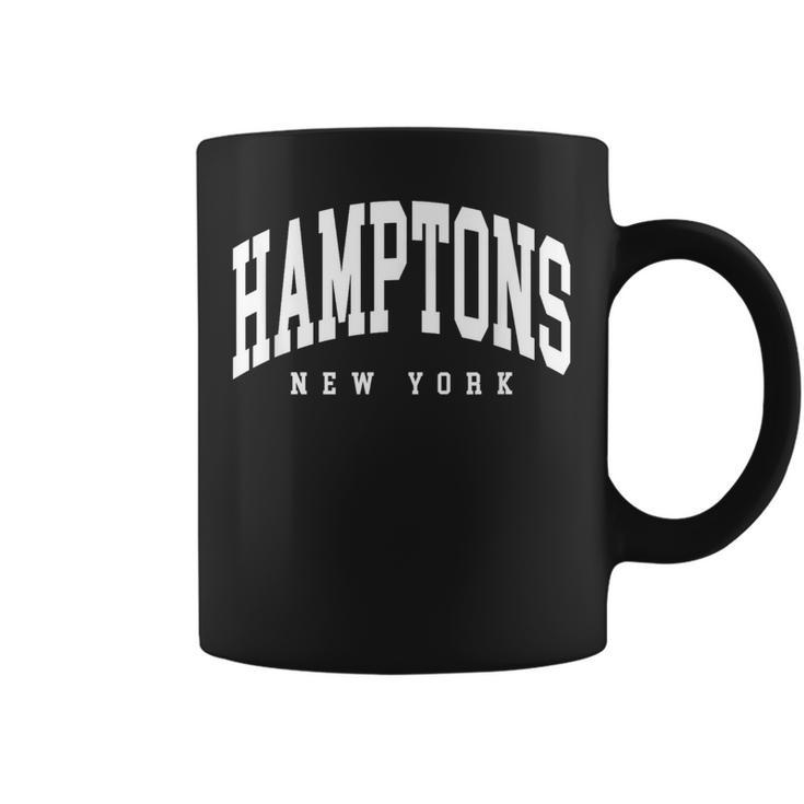 Diseño Clásico De Estilo Universitario De Hamptons New York Taza de café