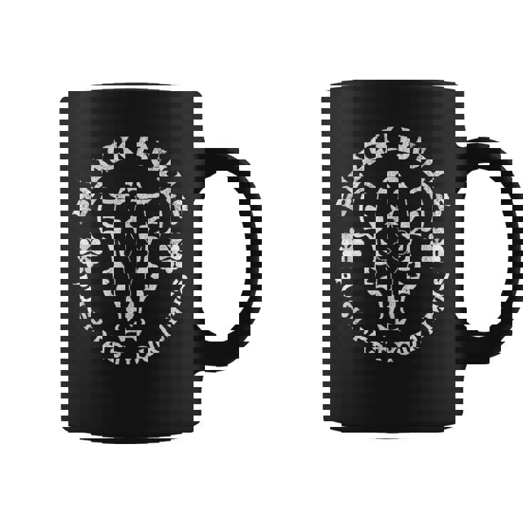Distressed Black Anime Clover Black Bulls Limits Coffee Mug