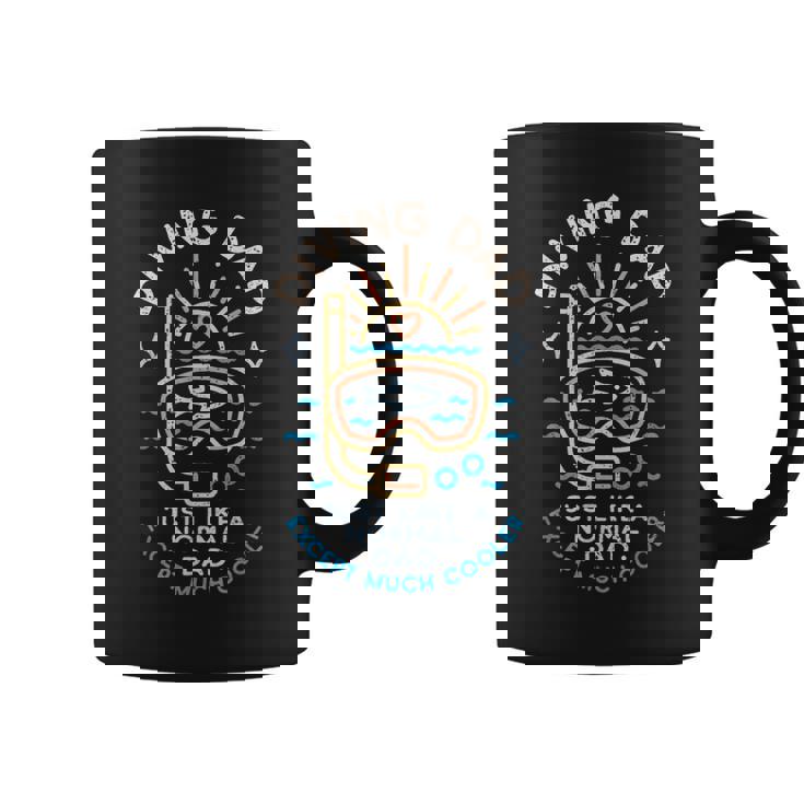 Diving Dad スキューバダイビングまたはフリーダイビング 父の日ダイバー コーヒーマグ