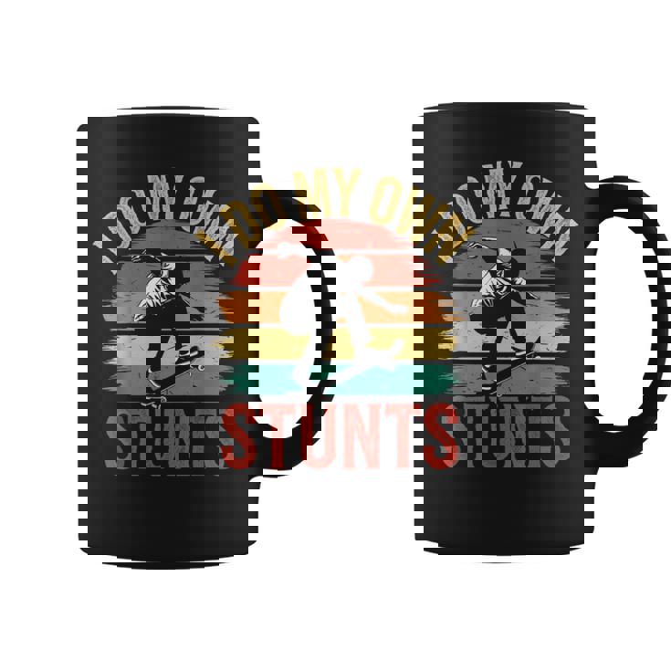 I Do My Owntunts 面白いスケートボード ヴィンテージスケートボード コーヒーマグ