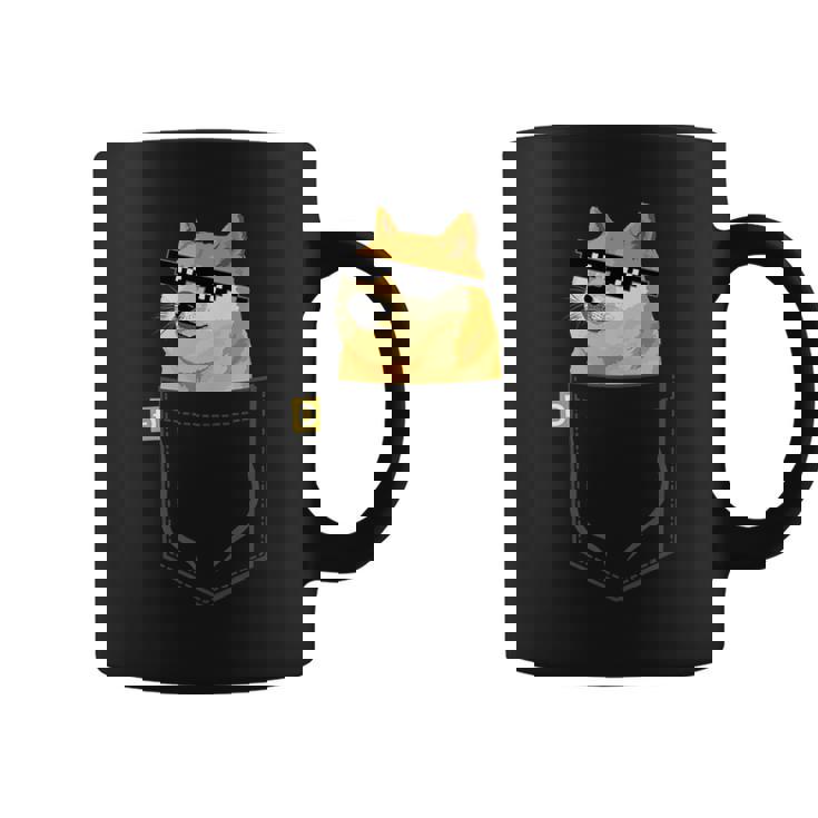 Doge コインロゴシャツ フェイクポケットシャツ Dogecoin To The Moon コーヒーマグ