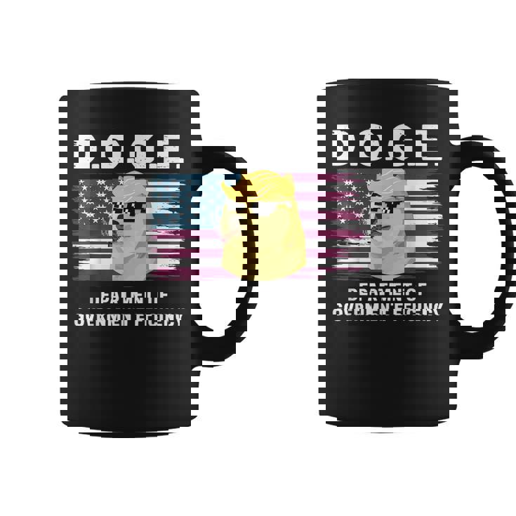 Doge 政府効率省 トランプ柴犬 コーヒーマグ