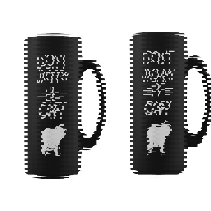 Don't Worry Be Capy カピバラ 心配しないで カピー カピバラ齧歯類愛好家 コーヒーマグ