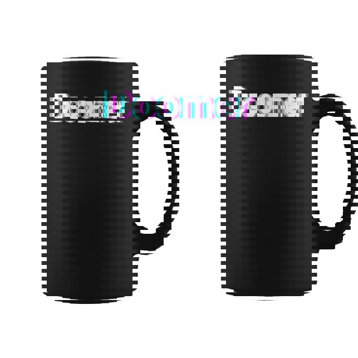 Doomer シャツ グリッチ レトロ コーヒーマグ