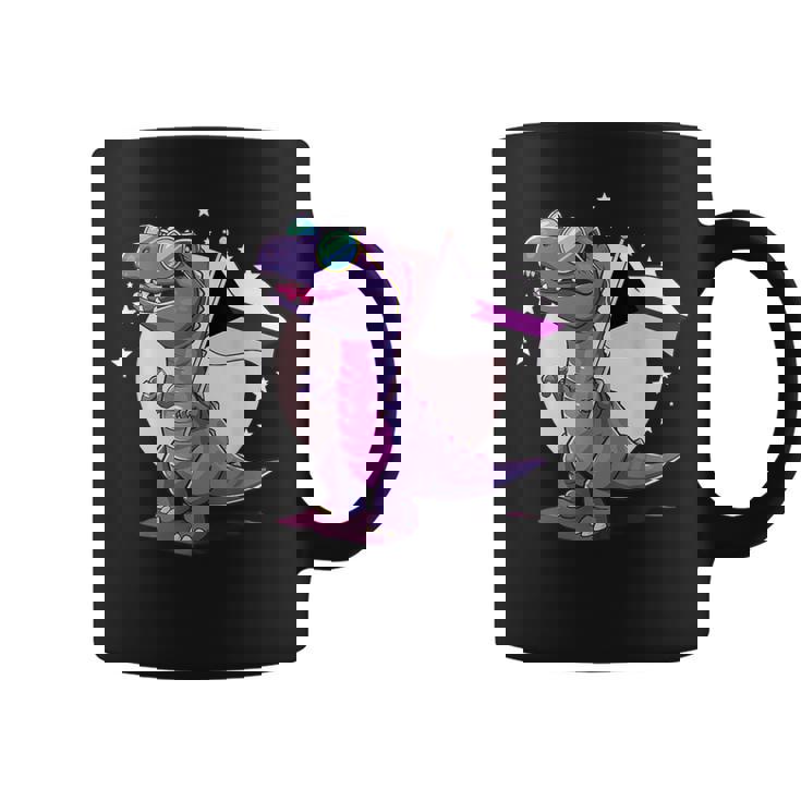 Drapeau Demisexuel Dinosaure T-Rex Demisexuel Pride Drapeau Tasse