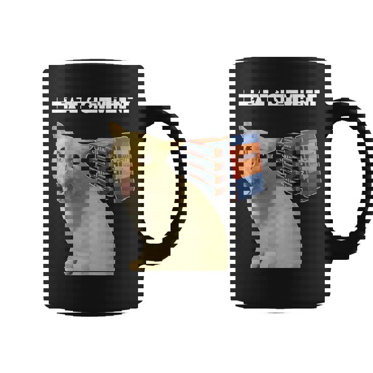 I Eat Cement Cursed Cat Weirdpecific Meme コーヒーマグ