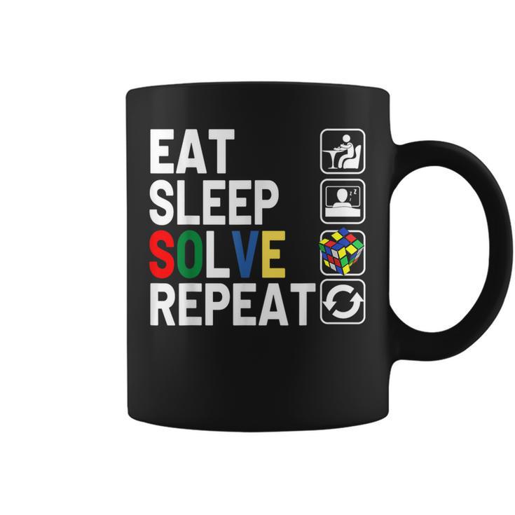 Eatleepolve Repeat キューブゲーム ルービックtシャツ コーヒーマグ