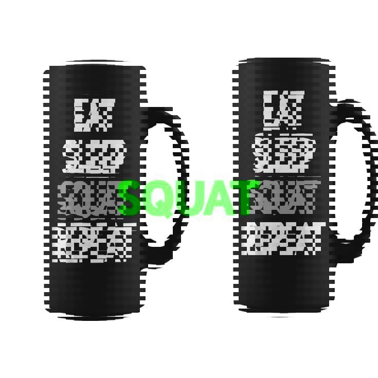 Eatleepquat Repeat モチベーショントレーニング コーヒーマグ