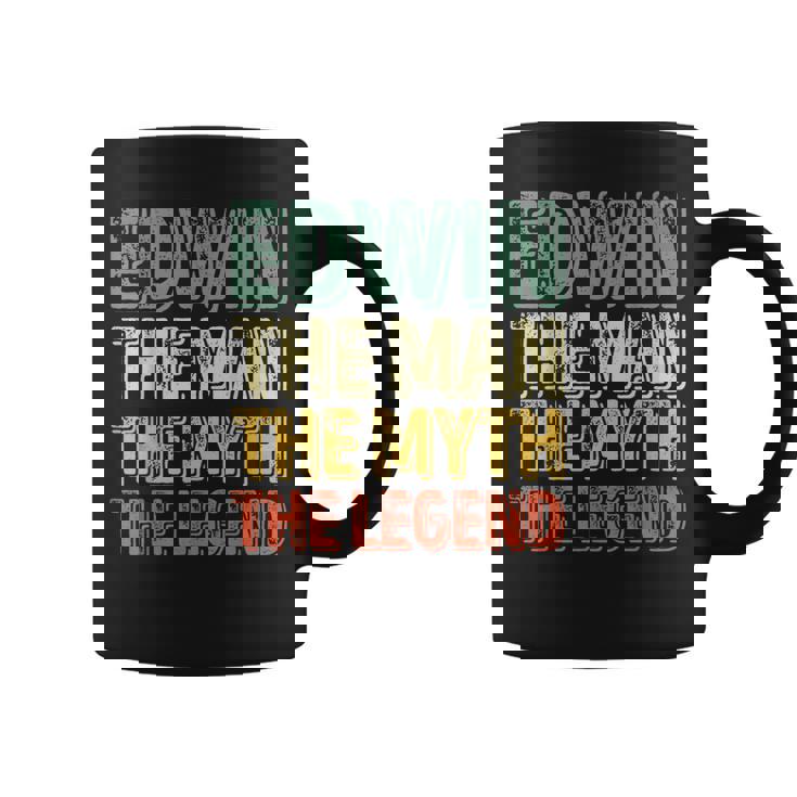 Edwin The Man The Myth The Legend シャツ ファーストネーム Edwin コーヒーマグ