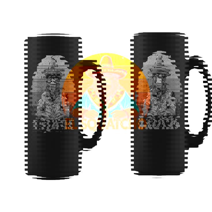 Elquatcho メキシカン ビッグフット サスカッチ シンコ・デ・マヨ メンズ キッズ コーヒーマグ