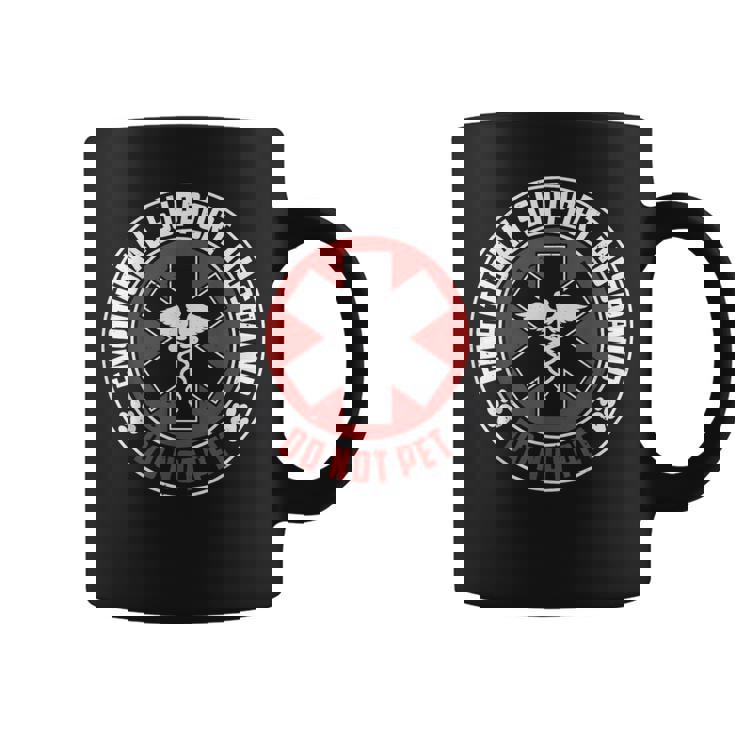 Emotional Support Husband Do Not Pet Couples Coffee Mug