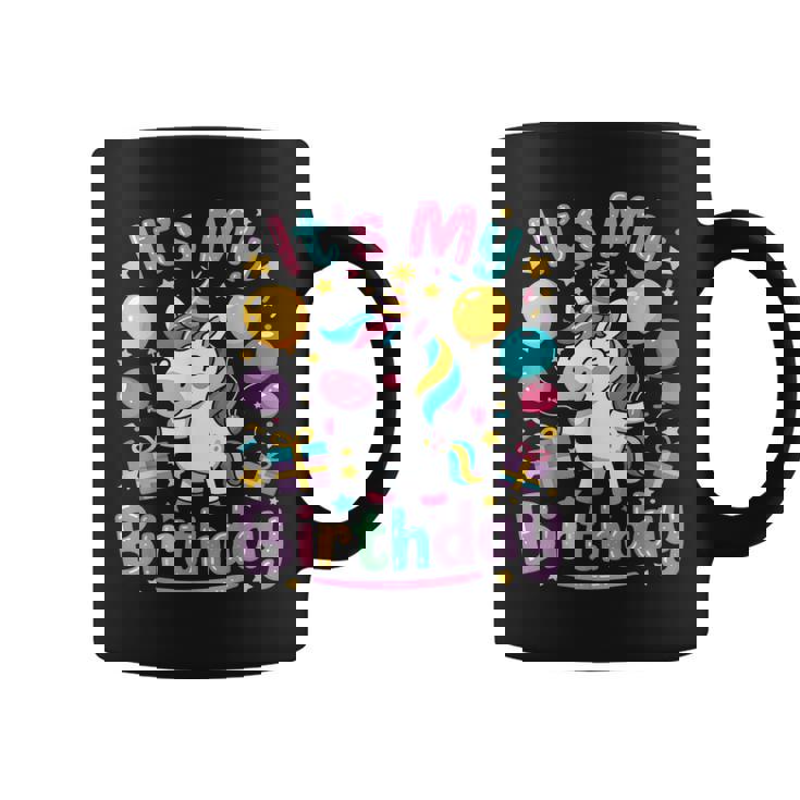 Es Mi Unicornio De Cumpleaños Taza de café