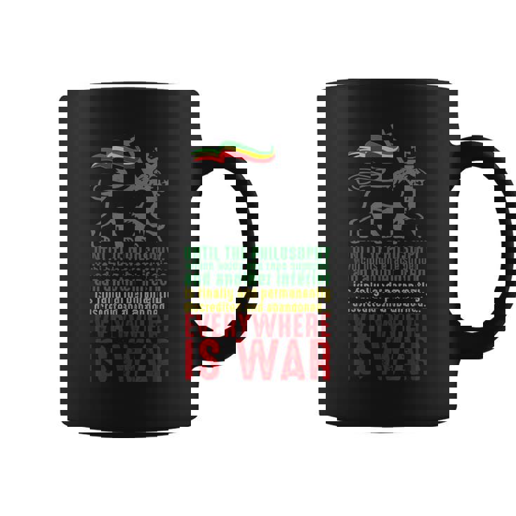 Everywhere Is War ハイレ・セラシエ演説 ユダのライオン レゲエ コーヒーマグ