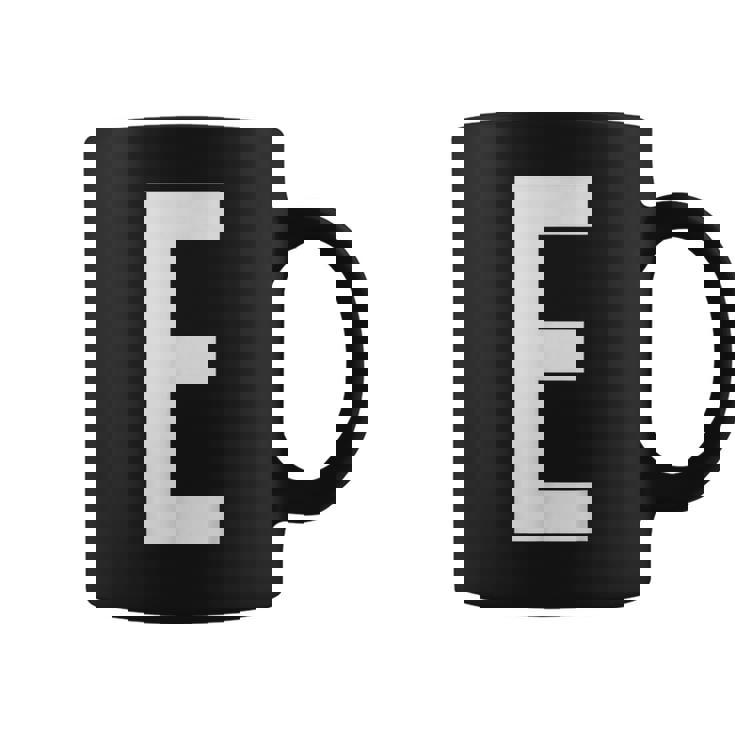 E字アルファベット モノグラム イニシャル コーヒーマグ