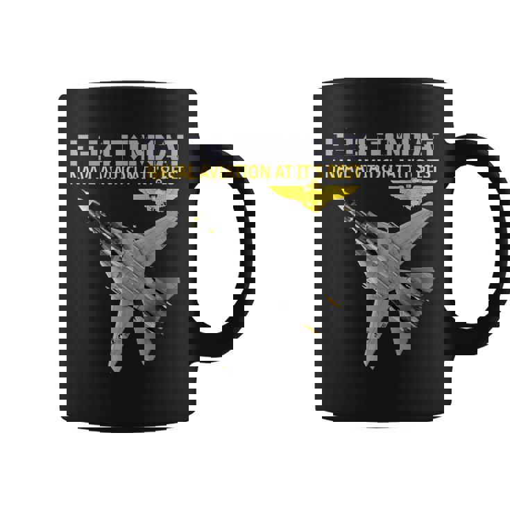 F-14 Tomcatが動作しています。最高の海軍航空。 コーヒーマグ