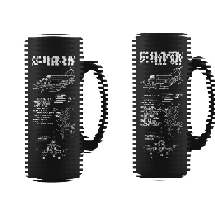 F-4 ファントム 戦闘機 ジェット仕様 軍用飛行機 F4 ファントム コーヒーマグ